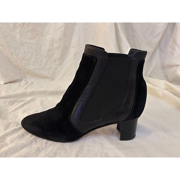 Sarah Flint Ankle Boots - 42 (US 11) - Black with Block Heel - Picture 4 of 8